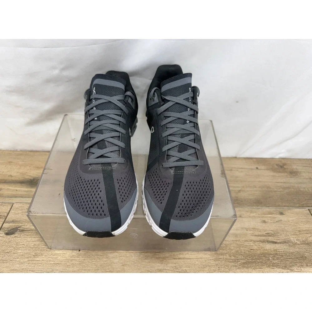 On Cloudflow Running Shoes Mens 8.5 Shadow Rock Grey Low Top 35.99238